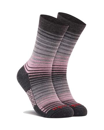 Chaussettes Dansko Stripe Crew Femme Grise | FR 901UZG